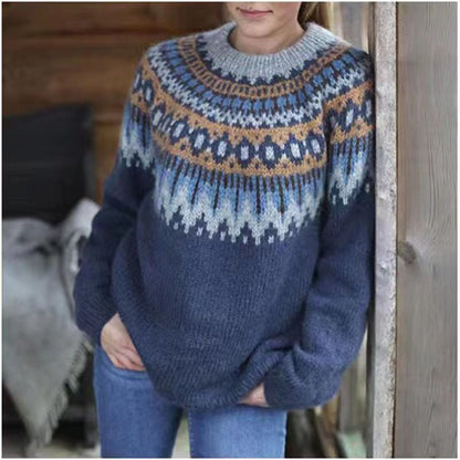 Cozy Nordic Style Thick Knit Women's Sweater
