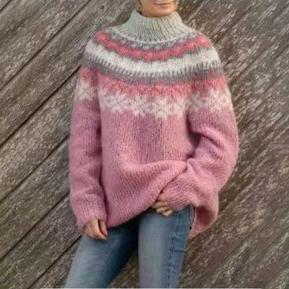 Cozy Nordic Style Thick Knit Women's Sweater