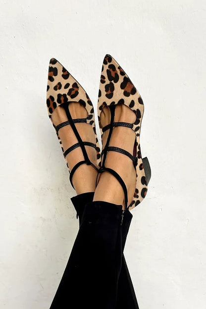 Elegant Ladies Pointed Toe Flat Shoes - Olytrend