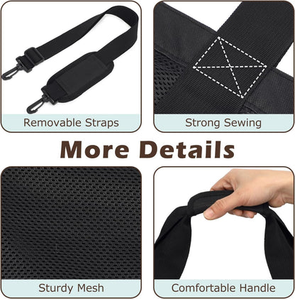 Clear Large Mesh Beach Bag with 8 Compartments