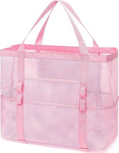Clear Large Mesh Beach Bag with 8 Compartments