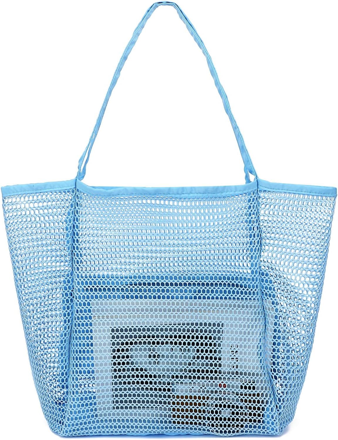 Clear Large Mesh Beach Bag with 8 Compartments