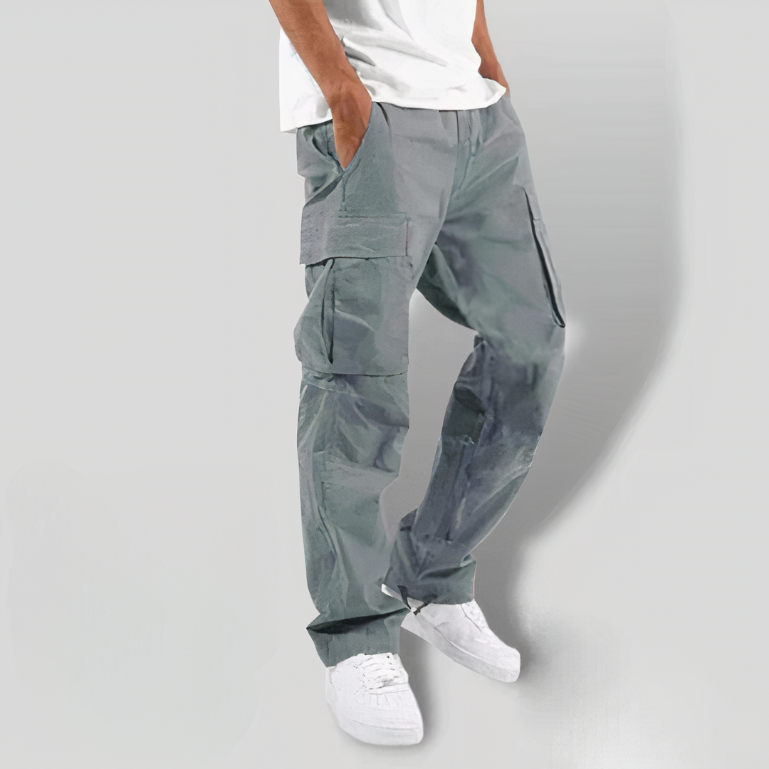 Fashionable Cargo Pants - Finn-Light grey-XS-Nora Luxe