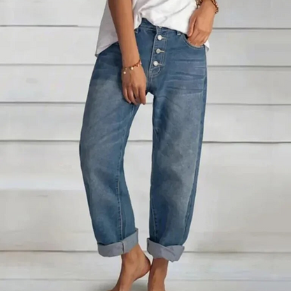 Fashionable High-Waist Jeans for Women - Elvira-32-Nora Luxe