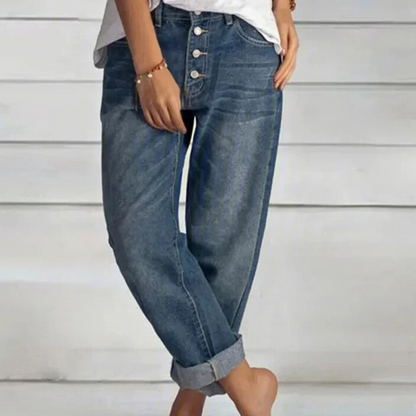 Trendy High Waist Women's Jeans Elvira - Pexav