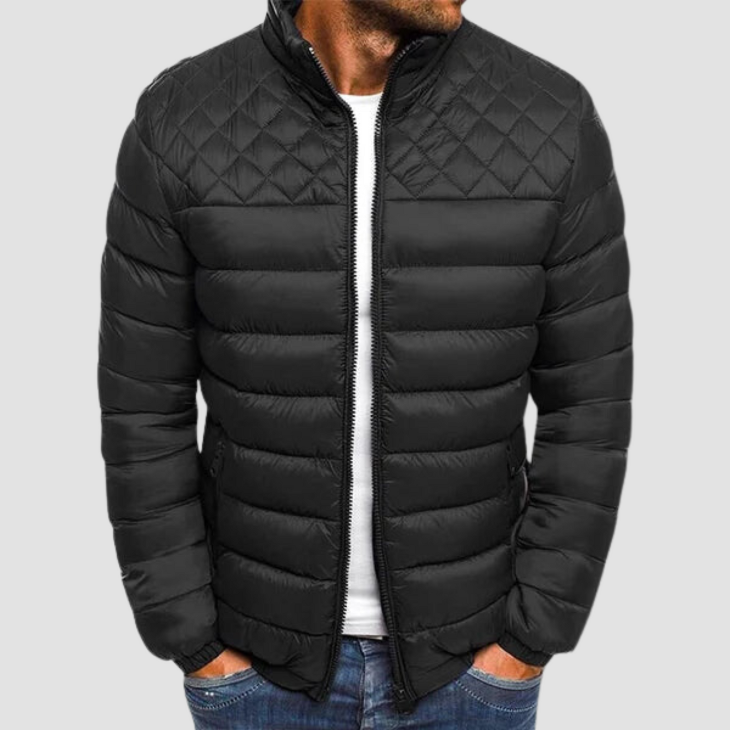 Stylish Mens Leather Jacket - Pexav