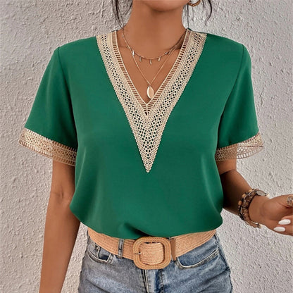 Fashionable Ladies' Shirt - Sophia-Green-S-Nora Luxe