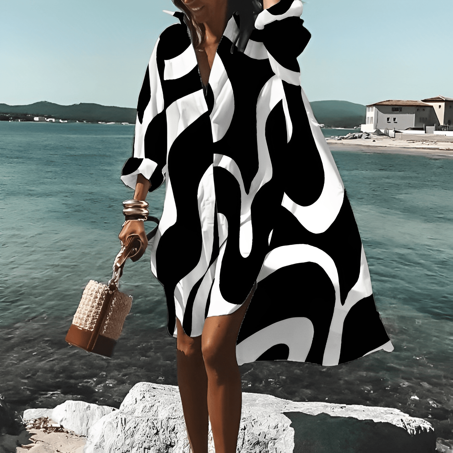 Stylish Floral Midi Dress for Women - Pexav