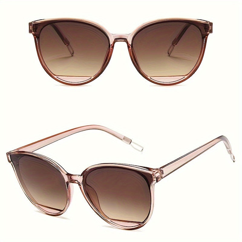 Fashionable women's sunglasses with UV protection – Livia-Tea glass frames-Nora Luxe