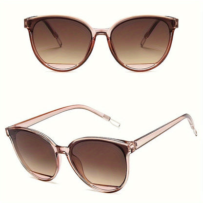Fashionable women's sunglasses with UV protection – Livia-Tea glass frames-Nora Luxe