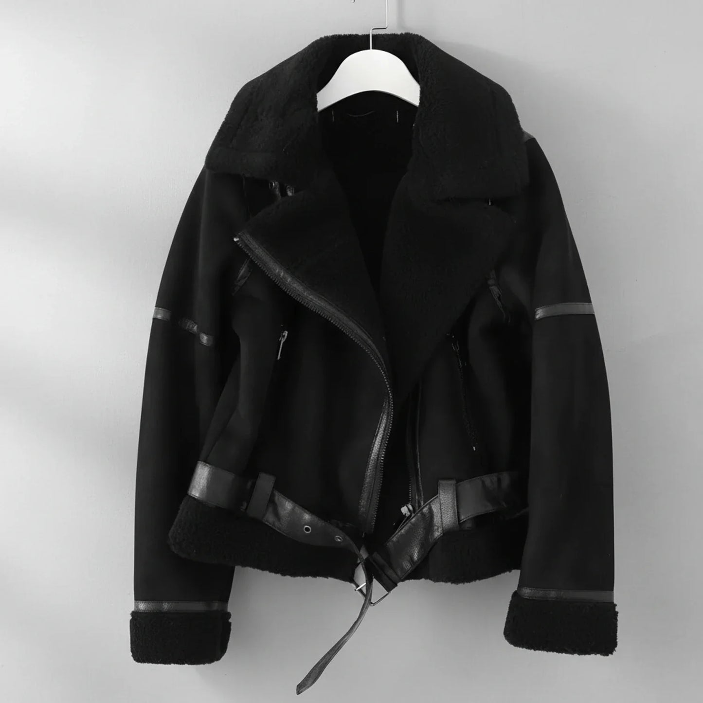 Luxury Faux Fur Pilot Jacket for Women