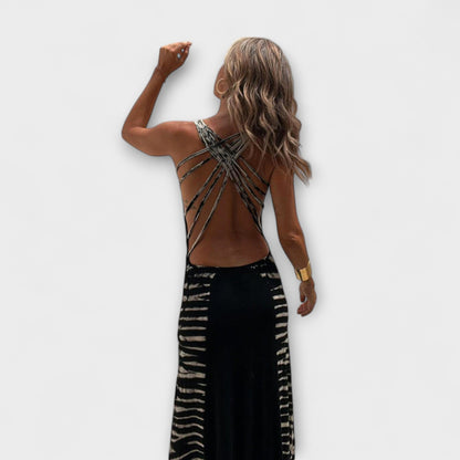 Colorful Boho Long Evening Dress
