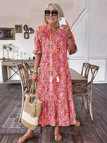 Stylish Bohemian Long Evening Dress