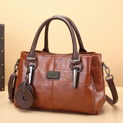 Classic Faux Leather Tote Bag - Nocini