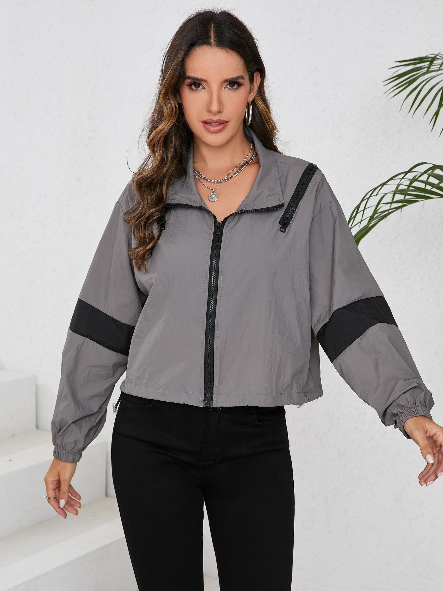 Women's Fashionable Waterproof Jacket