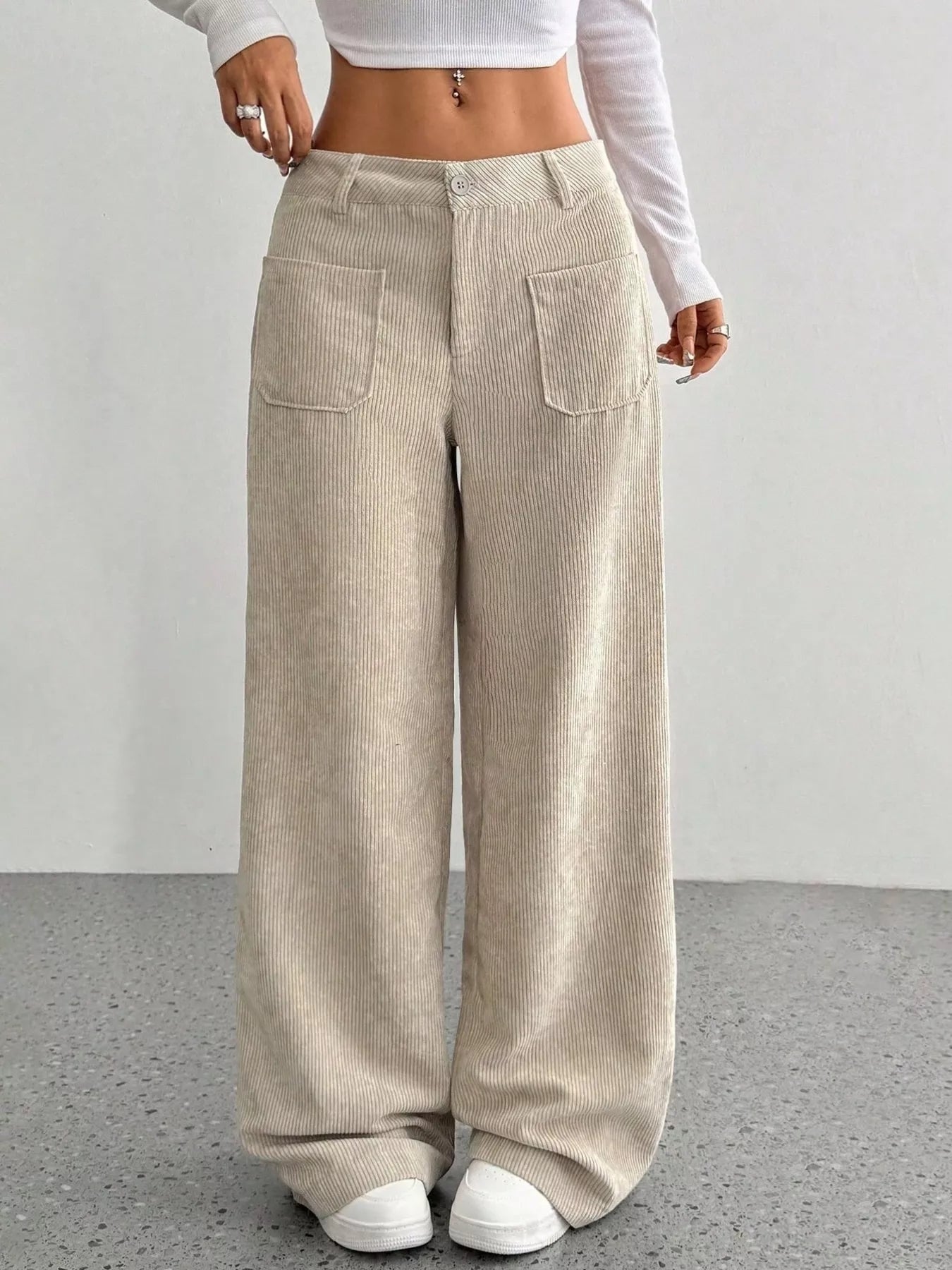 Image of Fern | Women's High-Waisted Wide Leg Pants