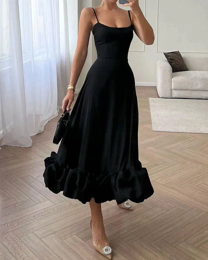 Festive Midi Dress - Sophia-Black-S-Nora Luxe