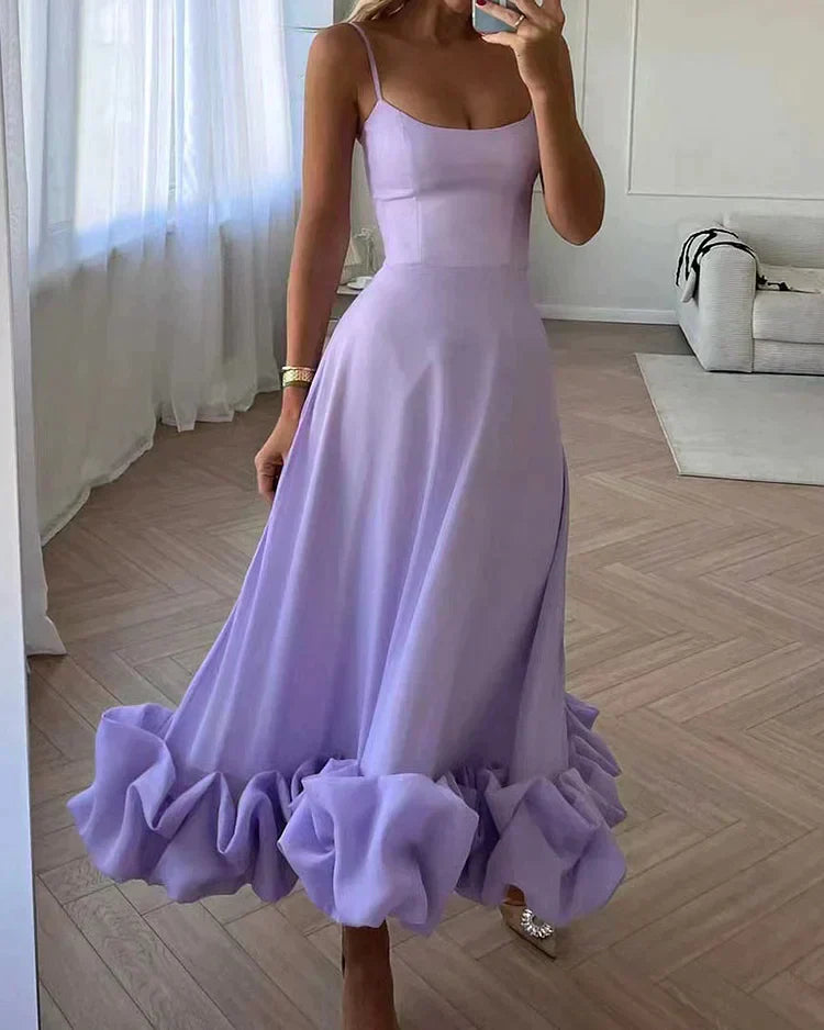 Pretty Knee Length Party Dress - Pexav