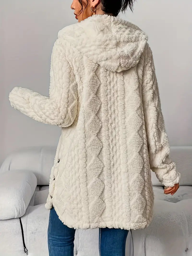 Soft Cozy Hooded Cardigan Sweater