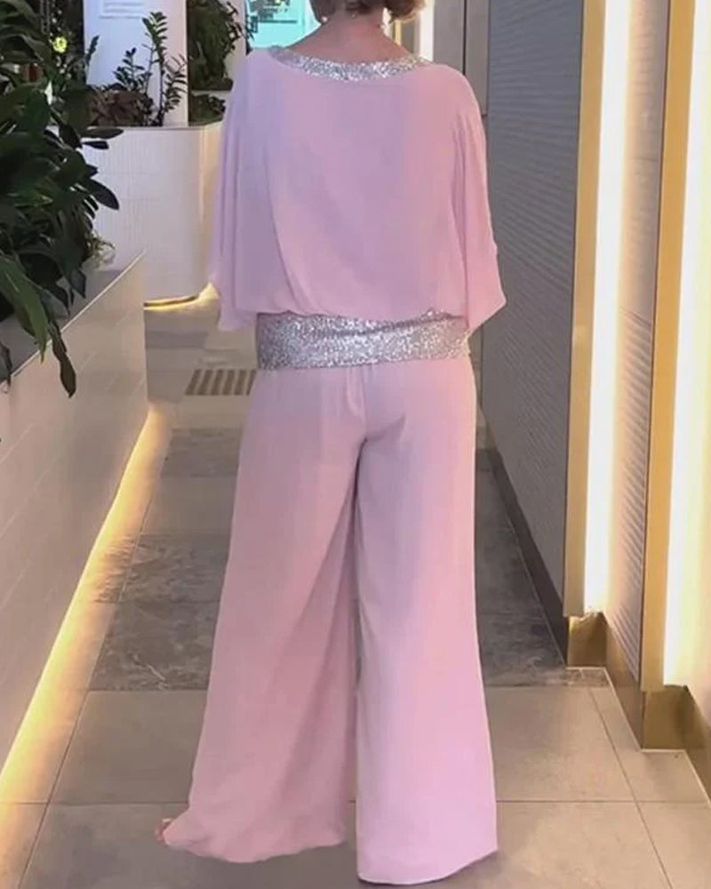 Glittering Sequin Party Dress Outfit