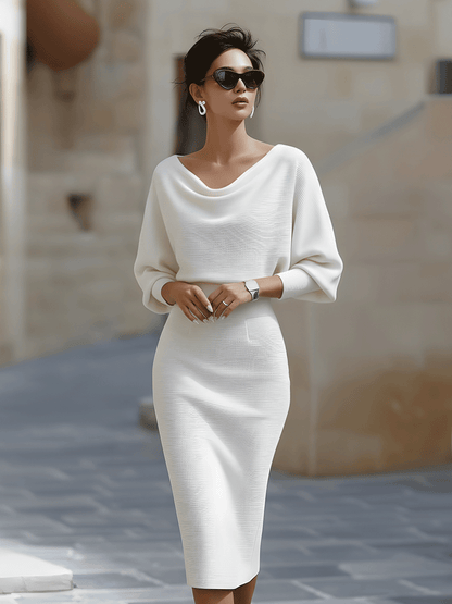 Elegant Knee Length Party Dress - Olytrend