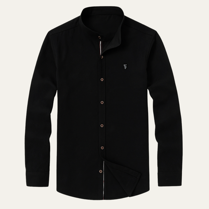 Relaxed Fit Men's Cotton Linen Dress Shirt - Nocini