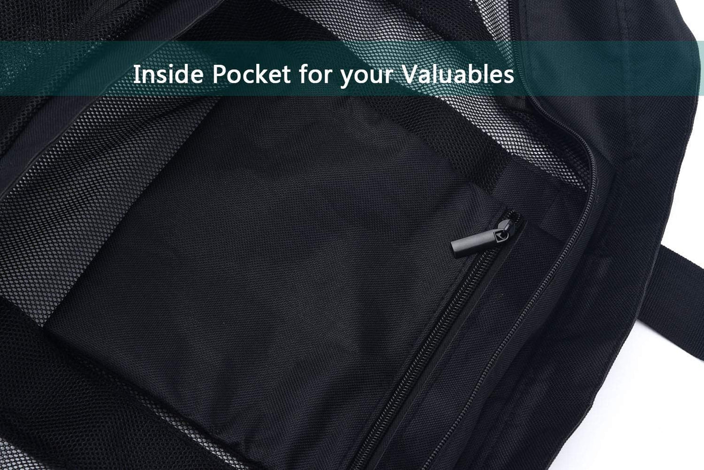 Large Waterproof Beach Bag with Zipper