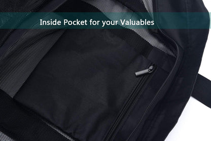 Large Waterproof Beach Bag with Zipper