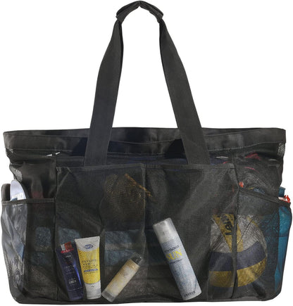 Large Waterproof Beach Bag with Zipper - Pexav