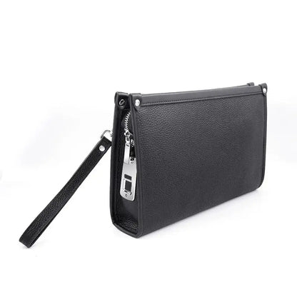 Men's Real Leather Executive Bag with Secure Lock
