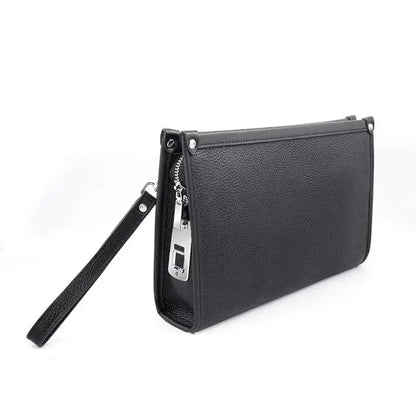 Men's Real Leather Executive Bag with Secure Lock