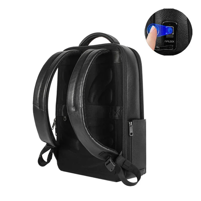 Secure Men's Commuter Backpack with Large Storage