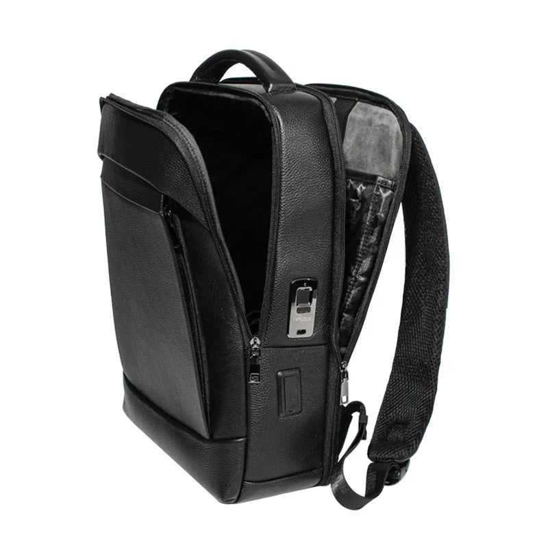 Secure Men's Commuter Backpack with Large Storage