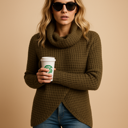 Fitted knit sweater for women with soft breathable fabric and flattering cut, ideal for everyday wear from relaxed outings to casual city looks.
