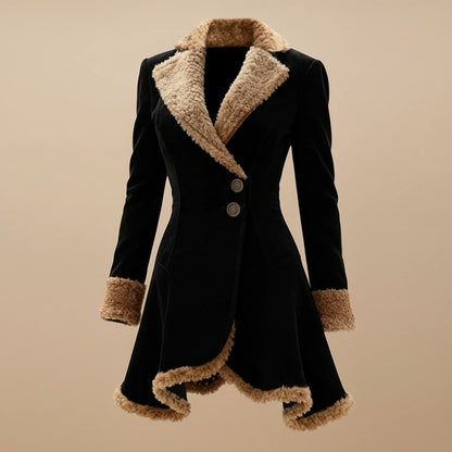Luxury Faux Fur Lined Winter Coat for Women