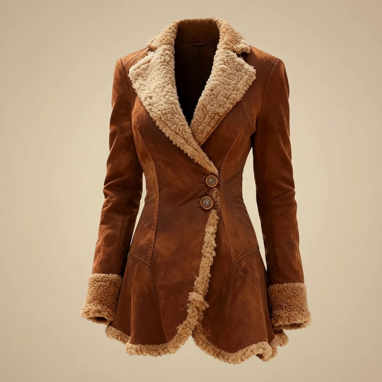 Luxury Faux Fur Lined Winter Coat for Women - Olytrend