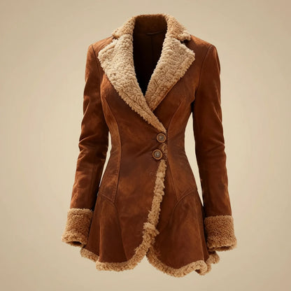 Luxury Faux Fur Lined Winter Coat for Women - Olytrend