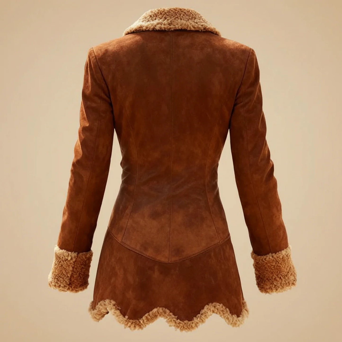 Luxury Faux Fur Lined Winter Coat for Women