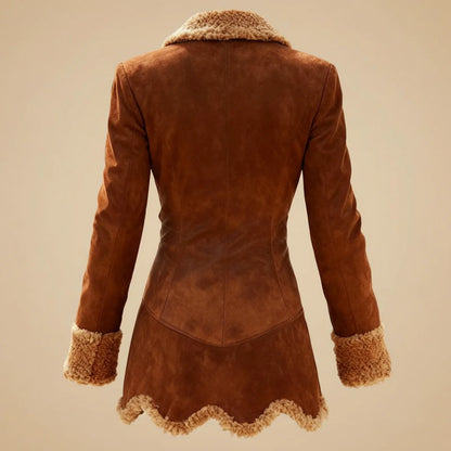 Luxury Faux Fur Lined Winter Coat for Women