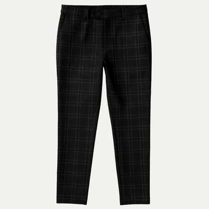 Stylish Mens Checked Slim Fit Trousers - Nocini