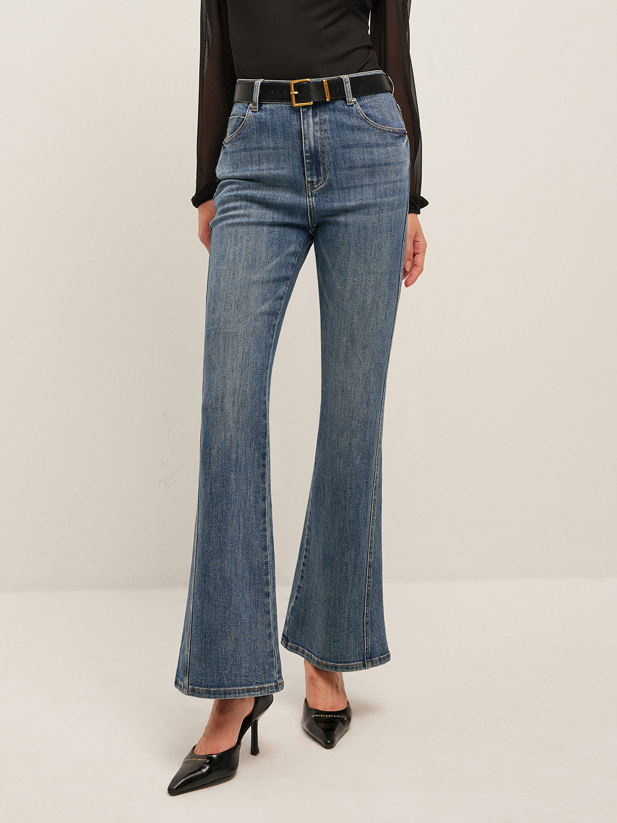 High Waisted Wide Leg Jeans