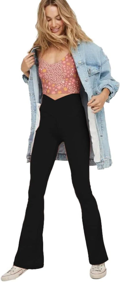 Flared Yoga Leggings - VFit-Black-2XS-Nora Luxe