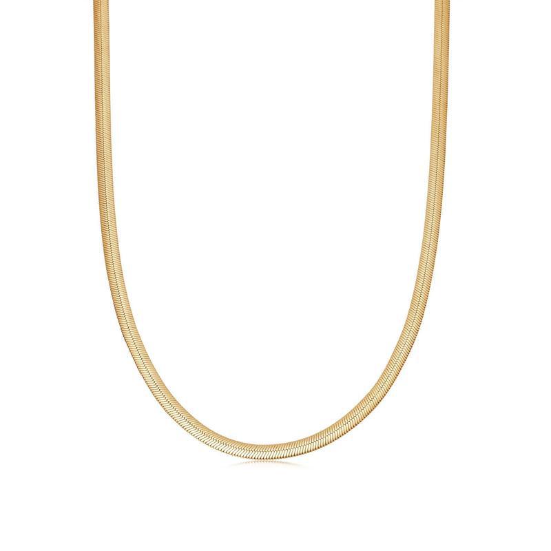 Delicate Silver Gold Plated Chain Necklace
