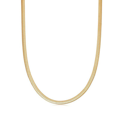 Delicate Silver Gold Plated Chain Necklace