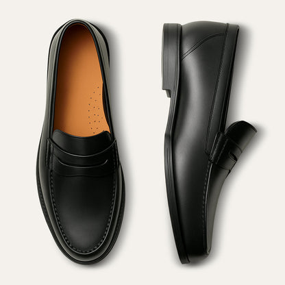 Classic Leather Slip On Loafers for Men