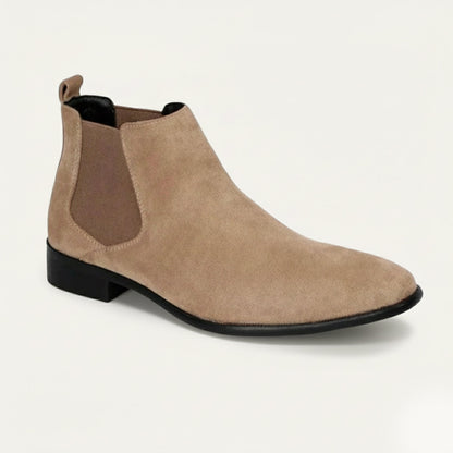 Luxury Suede Chelsea Boots - Classic Slip On Shoes - Nocini