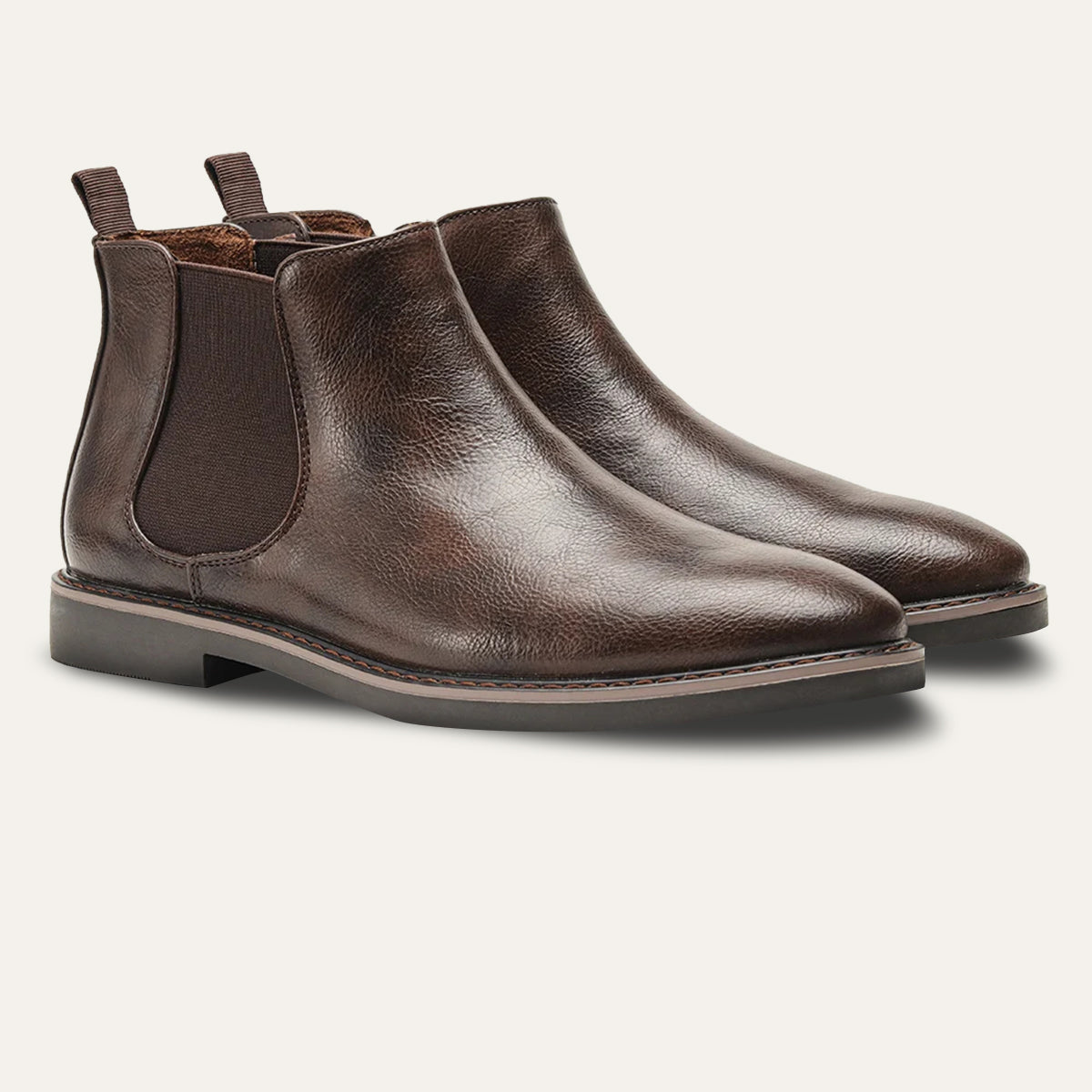 Traditional Men's Genuine Leather Chelsea Boots