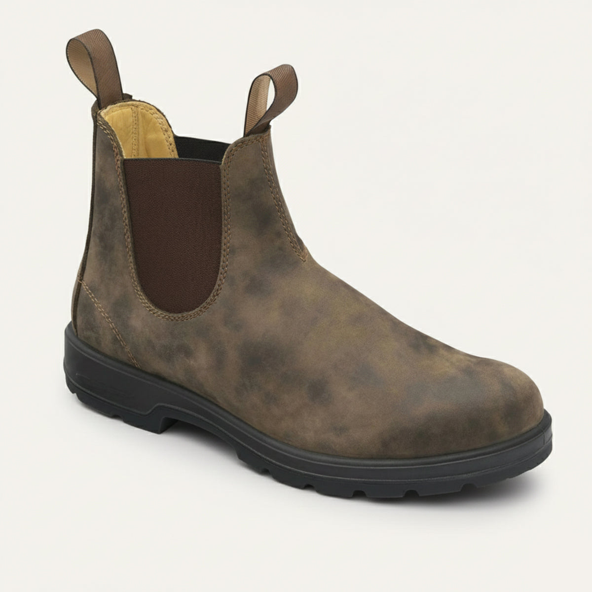 Classic Brown Leather Ankle Boots for Men - Nocini