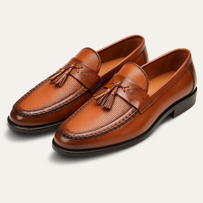 Classic Men's Leather Tassel Dress Shoes - Nocini