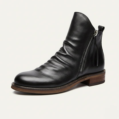 Stylish Men's Genuine Leather Chelsea Boots